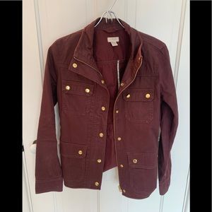 J crew maroon jacket - size xs